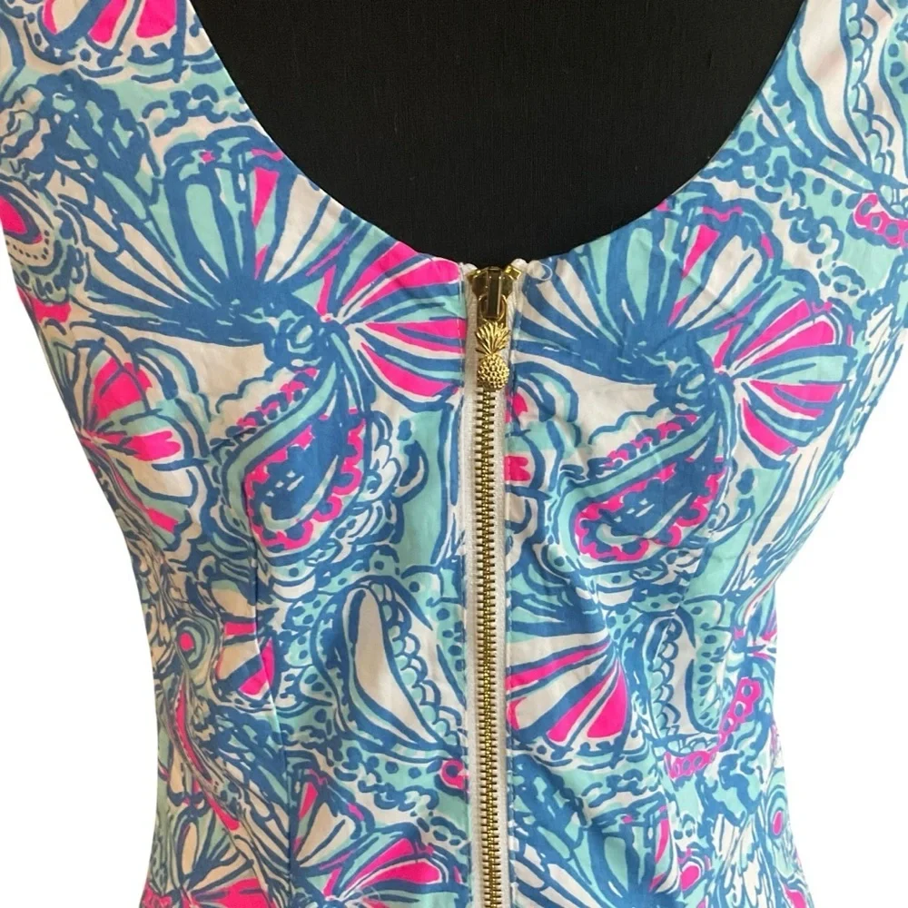 Lilly Pulitzer for Target 20th Anniversary Shift Dress Blue Seashell Print - Picture 6 of 12